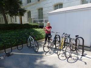 The Extra Bike Rack at the Red Cross Square